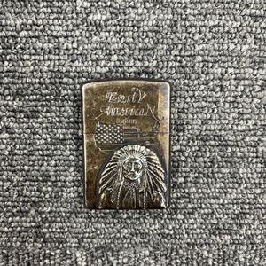 ☆167. ZIPPO ジッポー Indian インディアン オイルライター 喫煙具 着火あり 現状品