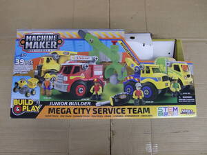 A4774-103♪【120】ジャンク品 MACHINE MAKER CONSTRUCTION SET MEGA CITY SERVICE TEAM