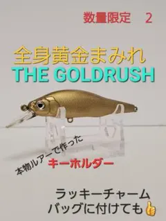 新品　送料込み　本物ルアーのキーホルダー『THE GOLDRUSH』