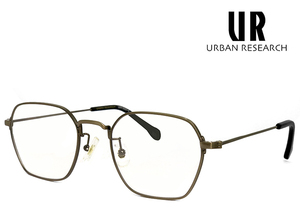 新品 アーバンリサーチ メガネ urf5007-4 URBAN RESEARCH 眼鏡 メンズ アーバン リサーチ メタル ヘキサゴン 六角形