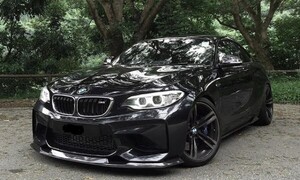 ●BMW F87M2用 MTCデザイン フロントカーボンリップスポイラー/バンパーリップ/アンダースポイラー/本物カーボン/クロスカーボン/F87 M2