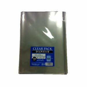 透明 ストレートOPP封筒ST19.5-27×100枚 B5サイズ ベロ無しストレートタイプ