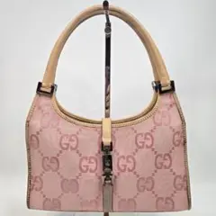 GUCCI ワンショルダーバッグ ジャンボGG キャンバス レザー ジャッキー