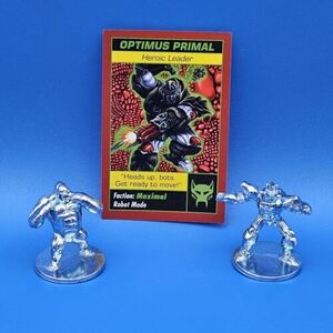 Monopoly Beast Wars Transformers Replacement Game Tokens - Optimus Primal 海外 即決