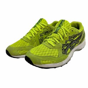 KA15 ASICS アシックス LYTERACER ライトレーサー メンズ ランニングシューズ スニーカー US6.5 25cm 黄緑 シルバー メッシュ