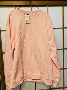 メンズ　大きい服　エイチアンドエム　H&M 長袖　トレーナー　トップス　XL 新品　タグ付き　定価1499円　@大きい服レオ　@冬8　052101