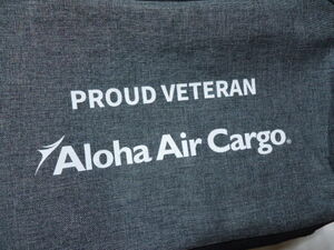 ハワイ　Aloha Air Cargo　保冷バッグ　鞄　ダクグレー・グレー斑　新品　未使用物