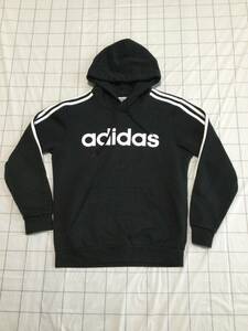  adidas アディダス FSG５０ スウェット プルパーカー size L ブラック 状態良い 3本ライン DQ3096