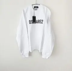 【新品】DSQUARED2 ディースクエアード ホワイト トレーナー M