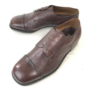 70-80s?イタリア/欧州ビンテージ★カスターニャ/Castagna BRESCIA★本革/ストレートチップ【6/24.5/茶/BROWN】dress shoes◆pE-142