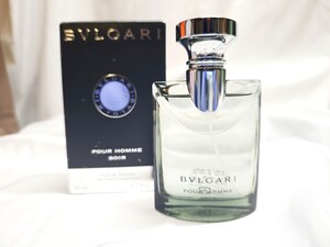 【ほぼ未使用】BVLGARI ブルガリ ソワール SOIR プールオム Eau de toilette EDT perfumes オードトワレ オーデトワレ 50ml