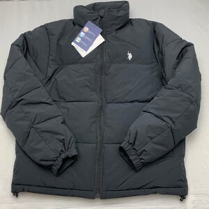 【北海道・沖縄以外送料無料】【新品】US.POLO ASSN メンズ中綿ジャケット（ゆったり 防風 撥水 ストレッチ素材）　　M　　BK★33808