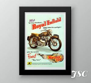 Royal Enfield ローヤルエンフィールド ポスター キャンバス アリエル 50s トライアンフ ベスパ ハーレー インディアン PH3