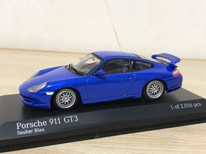 送料無料　1/43 ポルシェ 911 GT3 ロードカー ザウバー ブルー ミニカー ミニチャンプス MINICHAMPS PORSCHE ROAD CAR sauber blue