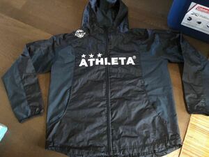 ATHLETAアスレタ ナイロンパーカージャケットMサッカーフットサル黒