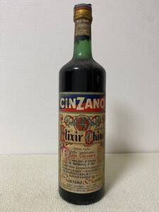 【1960年代】ELIXIR CHINA / CINZANO【エリクシール・キナ】1000ml , 30.5% , 3スタータックスシール