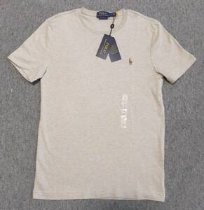 未使用 POLO Ralph Lauren ラルフローレン Sサイズ ベージュ半袖Tシャツ 綿100％ タグ付き