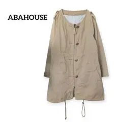 【ABAHOUSE】ノーカラー 2wayジャケット モッズコート スプリング