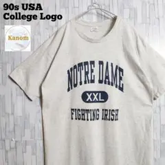 90年代 アメリカ製 カレッジロゴ Tシャツ 3段染み込みプリント ビッグサイズ