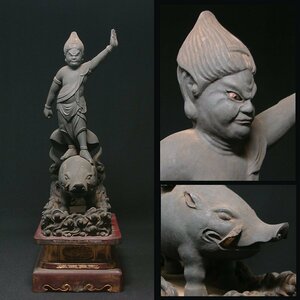 慶應◆時代仏教美術 木造摩利支天像 玉眼入 東京・上野「徳大寺」と同形の尊像