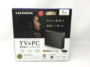 未使用【I-O DATA】アイ・オー・データ　外付けハードディスク　HDCZ-UTL6KC　6TB　USB 3.0　2.0対応　HDD/パソコン/テレビ【いわき平店】