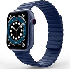 eixiu 互換Apple Watch バンド 青 アップルウォッチ ベルト