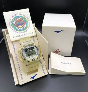 [A]時計★[WH-12787]★(サ80)CASIO(カシオ)★DW-8600K★第７回国際イルカ・クジラ会議記念G-SHOCK★稼働品★電池交換済★