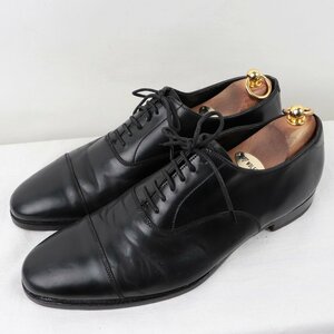 クロケット＆ジョーンズ 8 E 27.0cm 位 コードバン Lonsdale ブラック 黒 キャップトゥ Crockett&Jones メンズ 中古 ds4183