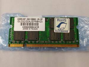 ●中古品● Mac用 GDDR2-667 2GBメモリ 【BYA-381】