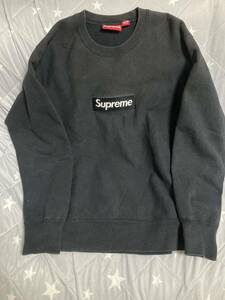 Supreme Box Logo Crewneck Black ブラック ボックスロゴ クルーネック トレーナー 