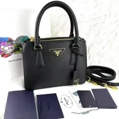 PRADA ショルダーバッグ ミニバッグ レザー ハンドバッグ◎深夜無言購入OK