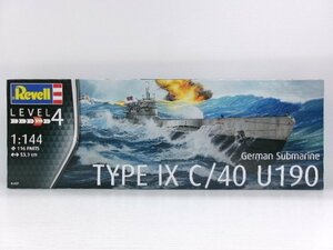 未開封 レベル 1/144 ドイツ潜水艦 Type IX C/40 U190 キット (1255-305)