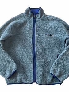 ★★★vintage 1995年製 us製 patagonia パタゴニア ベビーレトロカーディガン M ユーカリ★★★