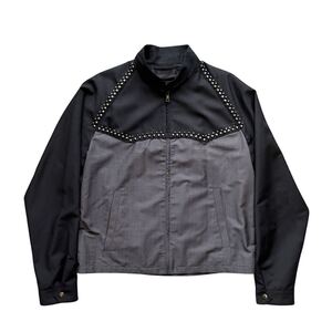 PRADA 12SS Studs Blouson プラダ スタッズ ブルゾン ブラック メンズ サイズ52 