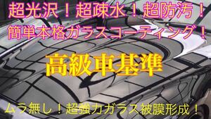 超疎水性 ガラスコーティング剤 1.0L(超光沢！超防汚！ムラ無し簡単施工！外装全施工！本物強力ガラス被膜！)