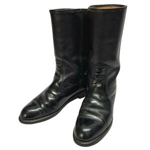 希少 【70s ビンテージ KNAPP ローパーブーツ ブラック 8.5-26.5cm ペコスブーツ 黒】アメリカ USA エンジニア 50s 60s ロカビリー 