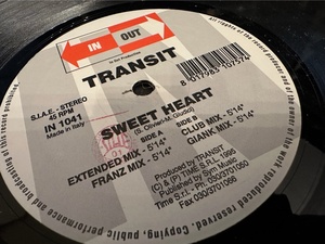 12”★Transit / Sweet Heart / ユーロ・ヴォーカル・ハウス！