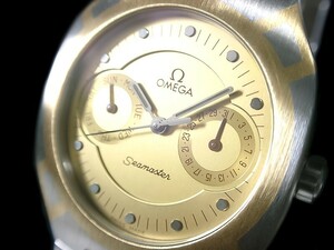 ★超美品 激レア OMEGA オメガ シーマスター ポラリス 18金/SS デイデイト Cal.1444 シャンパンゴールド 綺麗！★