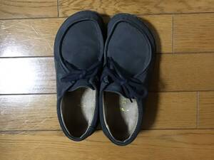 35サイズ　BIRKEN STOCK ビルケンシュトック　ヌバック黒ひも靴　used