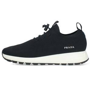 プラダ PRADA 4S3491 サイズ:8 レースアップニットファブリックスニーカー 中古 BS99