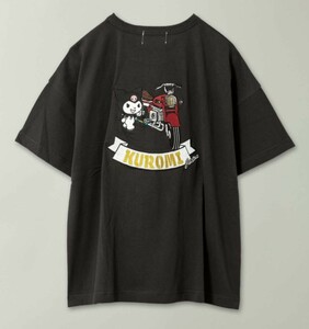 ★新品★ JUICY×KUROMI クロミ 総刺繍Tシャツ 黒色 LLサイズ