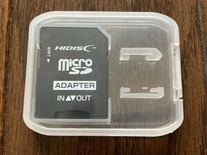 HIDISC　micro(マイクロ) SD用　SDカード　アダプター　未使用　再生　パソコン　テレビ　コンポ　オーディオ　SDカードスロット　送料無料