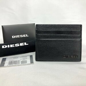 ※※【美品】DIESEL ディーゼル カードケース 名刺入れ レザー X06628 ブラックカラー メンズ 紳士 ビジネス※※