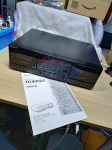 ●○SONY カセットデッキ　TC-WR820　整備品 取説付き○●