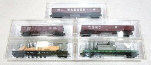 ■マイクロトレイン Nゲージ 貨車 ５点セット WABASH / Illinois Central / Pennsylvania Railroad / Chesapeake&Ohio 他