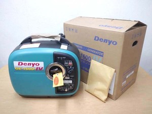 【未使用品】Denyo/デンヨー 1.6kVA インバーター発電機 GE-1600SS-IV / ガソリンエンジン ●11191