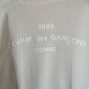 80s ロゴニット COMME des GARCONS HOMME コムデギャルソンオム セーター 80年代 1989 カニエウエスト