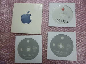 ★中古★Apple PowerMac G4 Software Install Disc / Software Restore Disc / iMovie2 / 3枚セット Mac OS 9.1