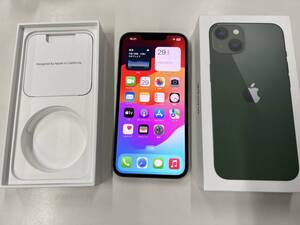 中古 SIMフリー iPhone 13 128GB グリーン　一括〇