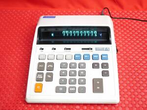 ♪昭和レトロ CASIO カシオ F-1 ELECTRONIC CALCULATOR１0桁 蛍光表示管 計算機 日本製【動作品】♪